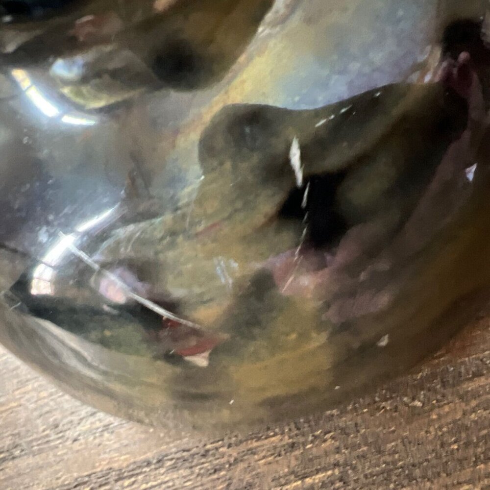 2 Ceramic Insulator Saddle Top Gray Brown Black Drip Glaze B Telephone Wire VTG - Picture 7 of 7